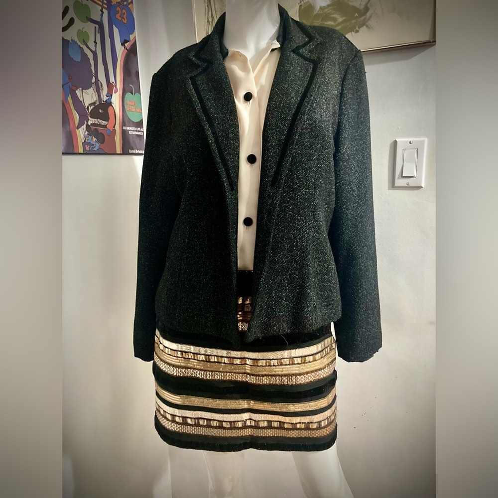 Vintage Cleo Black Tuxedo Blazer